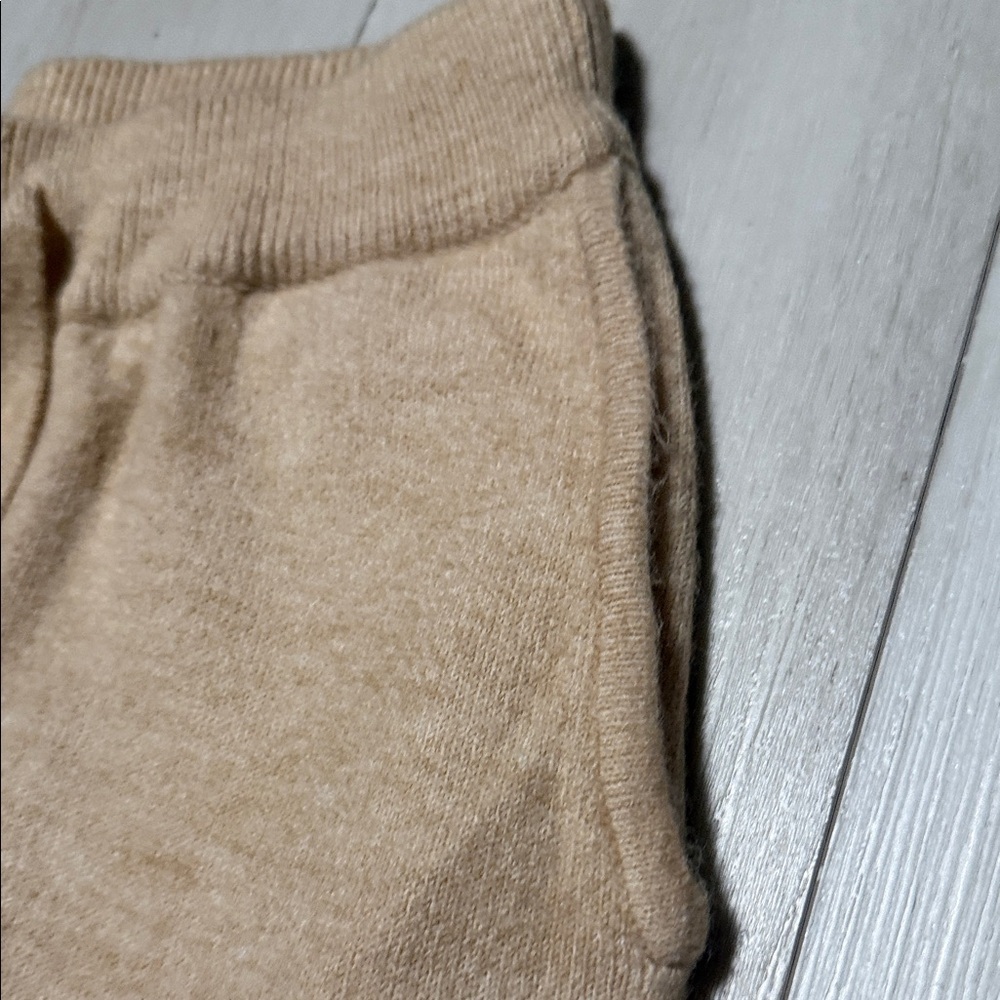 Cara Loren Cozy Tan Sweater Hoodie and Jogger Set ( small hole by tag on pants) - Picture 7 of 12